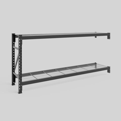 Longspan Metal Shelving - 1000mm High - Add-On Bay - Mesh Shelf