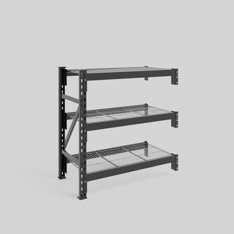 Longspan Metal Shelving - 1000mm High - Add-On Bay - Mesh Shelf