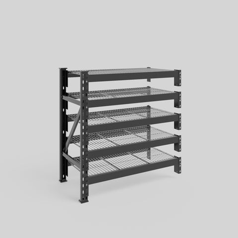 Longspan Metal Shelving - 1000mm High - Add-On Bay - Mesh Shelf