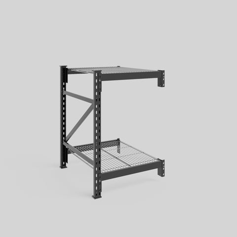 Longspan Metal Shelving - 1000mm High - Add-On Bay - Mesh Shelf