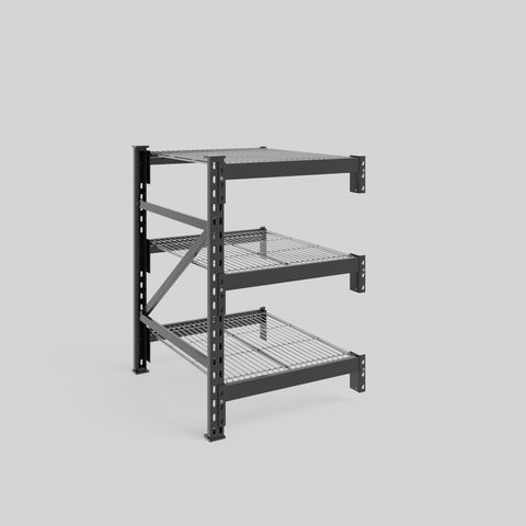 Longspan Metal Shelving - 1000mm High - Add-On Bay - Mesh Shelf