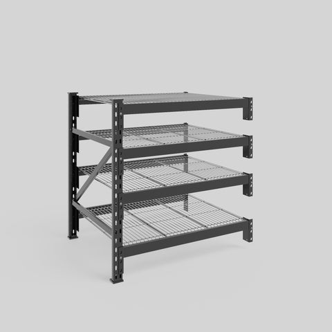 Longspan Metal Shelving - 1000mm High - Add-On Bay - Mesh Shelf