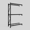 Longspan Metal Shelving - 2100mm High - Add-On Bay - Mesh Shelf
