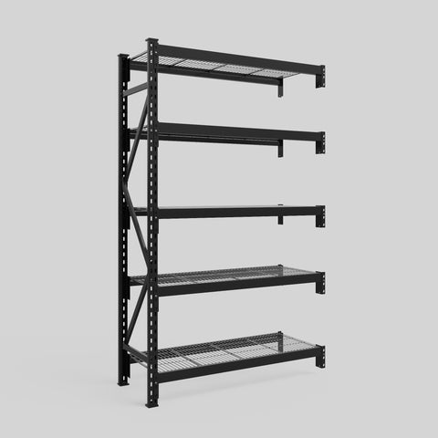 Longspan Metal Shelving - 2100mm High - Add-On Bay - Mesh Shelf