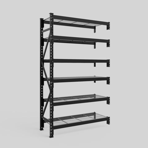 Longspan Metal Shelving - 2100mm High - Add-On Bay - Mesh Shelf