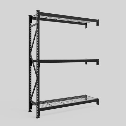 Longspan Metal Shelving - 2100mm High - Add-On Bay - Mesh Shelf
