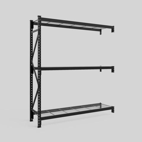 Longspan Metal Shelving - 2100mm High - Add-On Bay - Mesh Shelf
