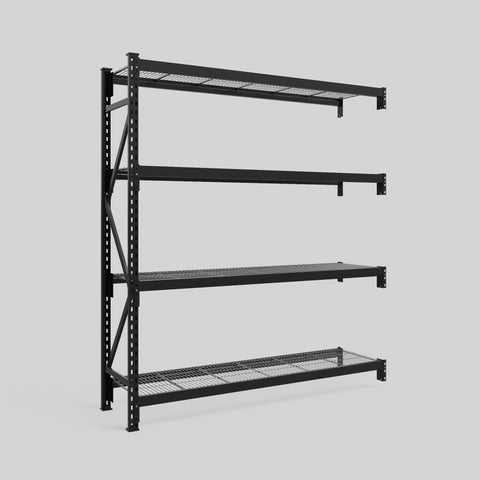 Longspan Metal Shelving - 2100mm High - Add-On Bay - Mesh Shelf