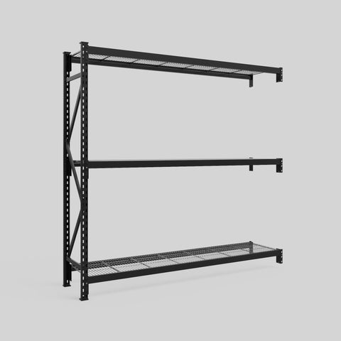 Longspan Metal Shelving - 2100mm High - Add-On Bay - Mesh Shelf