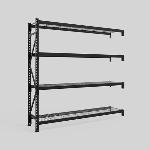 Longspan Metal Shelving - 2100mm High - Add-On Bay - Mesh Shelf
