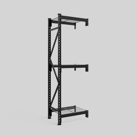Longspan Metal Shelving - 2100mm High - Add-On Bay - Mesh Shelf