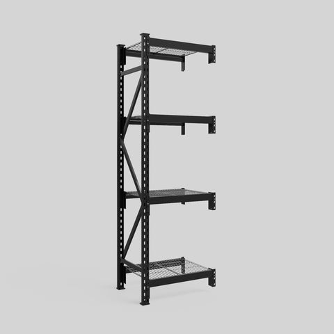 Longspan Metal Shelving - 2100mm High - Add-On Bay - Mesh Shelf