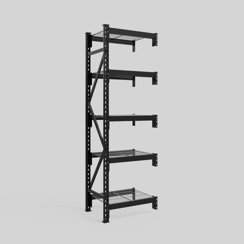 Longspan Metal Shelving - 2100mm High - Add-On Bay - Mesh Shelf