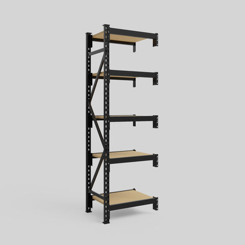 Longspan Metal Shelving - 2100mm High - Add-On Bay - Particleboard Shelf