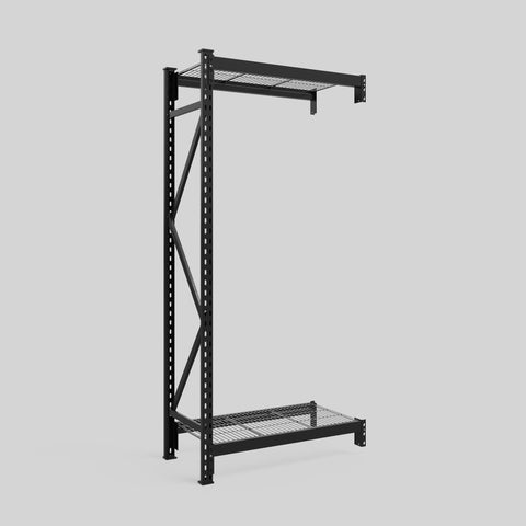 Longspan Metal Shelving - 2100mm High - Add-On Bay - Mesh Shelf