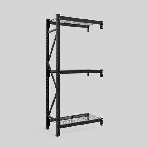 Longspan Metal Shelving - 2100mm High - Add-On Bay - Mesh Shelf