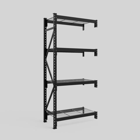 Longspan Metal Shelving - 2100mm High - Add-On Bay - Mesh Shelf
