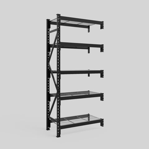 Longspan Metal Shelving - 2100mm High - Add-On Bay - Mesh Shelf
