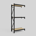 Longspan Metal Shelving - 2100mm High - Add-On Bay - Particleboard Shelf