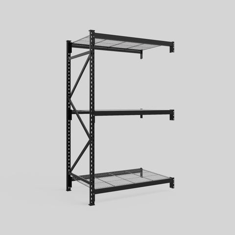 Longspan Metal Shelving - 2100mm High - Add-On Bay - Mesh Shelf