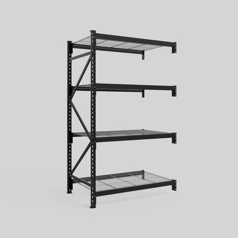 Longspan Metal Shelving - 2100mm High - Add-On Bay - Mesh Shelf