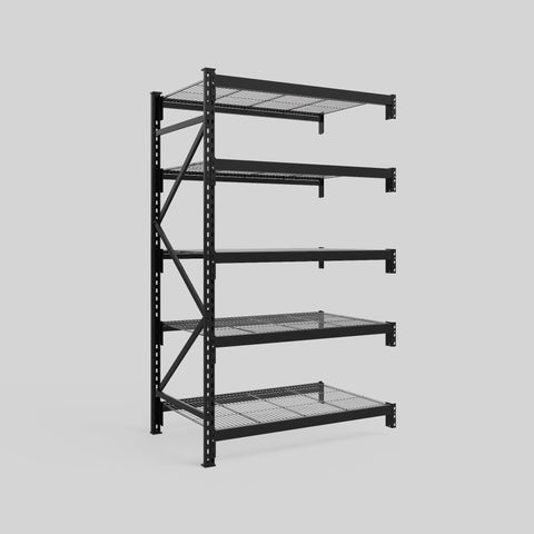 Longspan Metal Shelving - 2100mm High - Add-On Bay - Mesh Shelf