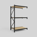 Longspan Metal Shelving - 2100mm High - Add-On Bay - Particleboard Shelf