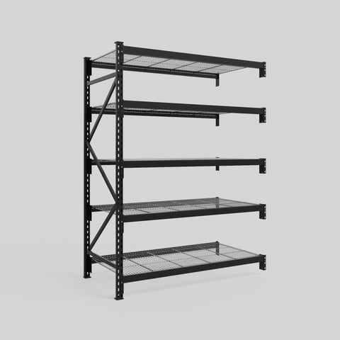 Longspan Metal Shelving - 2100mm High - Add-On Bay - Mesh Shelf