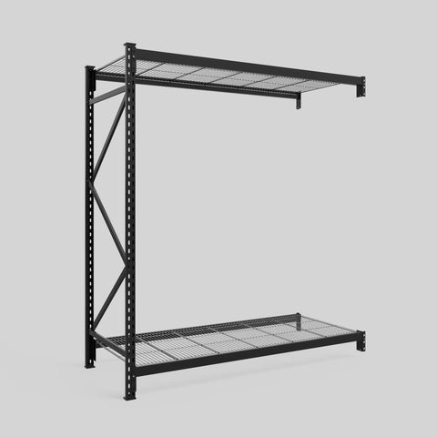 Longspan Metal Shelving - 2100mm High - Add-On Bay - Mesh Shelf