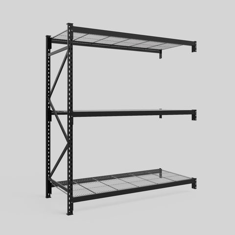 Longspan Metal Shelving - 2100mm High - Add-On Bay - Mesh Shelf