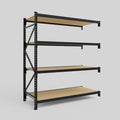 Longspan Metal Shelving - 2100mm High - Add-On Bay - Particleboard Shelf