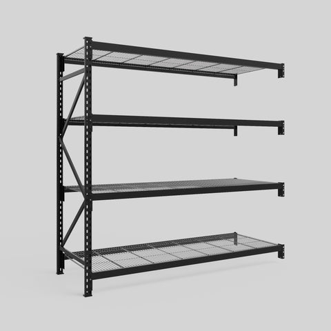 Longspan Metal Shelving - 2100mm High - Add-On Bay - Mesh Shelf