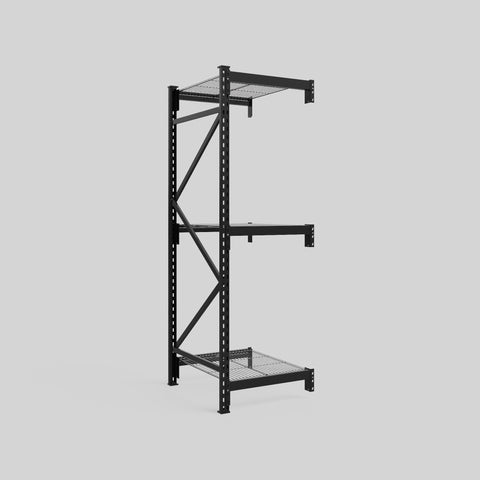 Longspan Metal Shelving - 2100mm High - Add-On Bay - Mesh Shelf