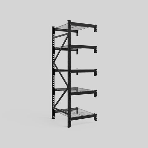 Longspan Metal Shelving - 2100mm High - Add-On Bay - Mesh Shelf