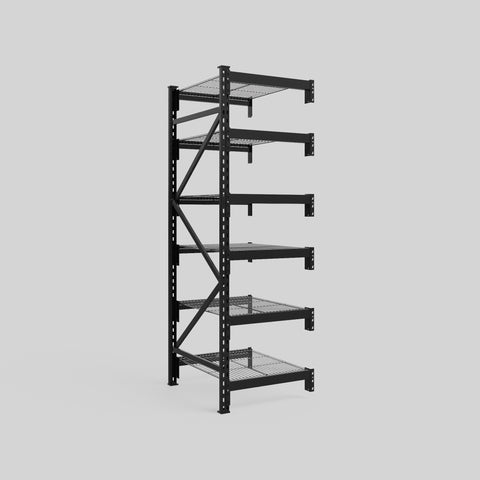 Longspan Metal Shelving - 2100mm High - Add-On Bay - Mesh Shelf