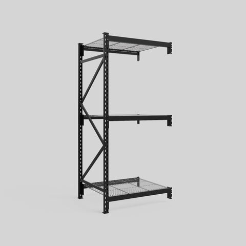 Longspan Metal Shelving - 2100mm High - Add-On Bay - Mesh Shelf