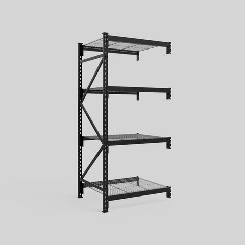 Longspan Metal Shelving - 2100mm High - Add-On Bay - Mesh Shelf