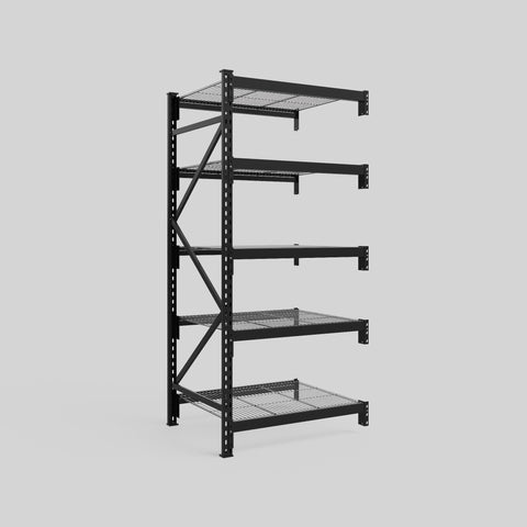 Longspan Metal Shelving - 2100mm High - Add-On Bay - Mesh Shelf