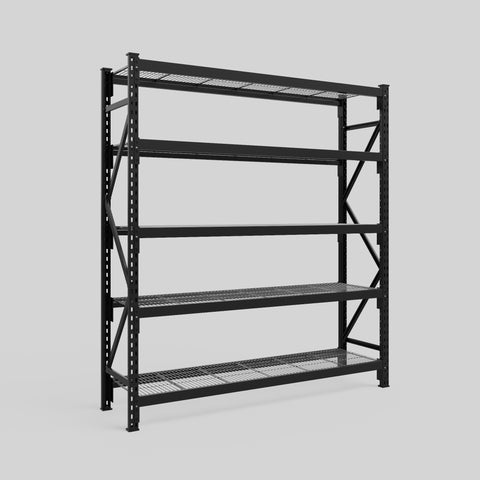 Longspan Metal Shelving - 2100mm High - Full Bay - Mesh Shelf