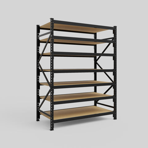 Longspan Metal Shelving - 2100mm High - Full Bay - Particleboard Shelf