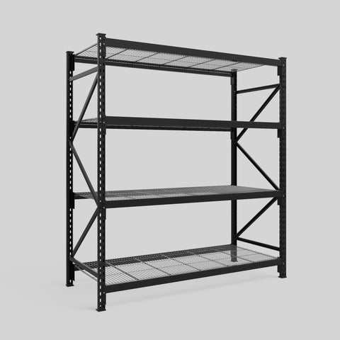 Longspan Metal Shelving - 2100mm High - Full Bay - Mesh Shelf