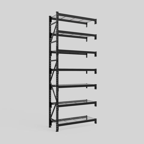 Longspan Metal Shelving - 3100mm High - Add-On Bay - Mesh Shelf