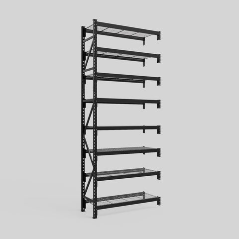 Longspan Metal Shelving - 3100mm High - Add-On Bay - Mesh Shelf
