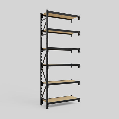 Longspan Metal Shelving - 3100mm High - Add-On Bay - Particleboard Shelf