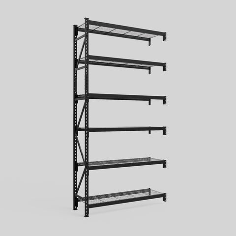 Longspan Metal Shelving - 3100mm High - Add-On Bay - Mesh Shelf