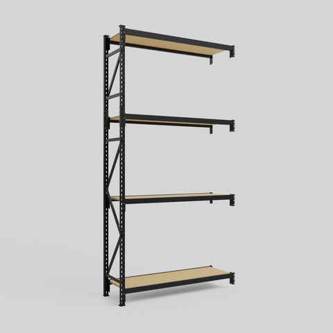 Longspan Metal Shelving - 3100mm High - Add-On Bay - Particleboard Shelf