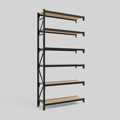 Longspan Metal Shelving - 3100mm High - Add-On Bay - Particleboard Shelf