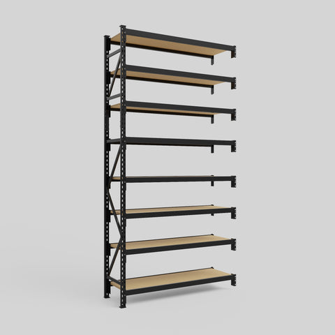 Longspan Metal Shelving - 3100mm High - Add-On Bay - Particleboard Shelf