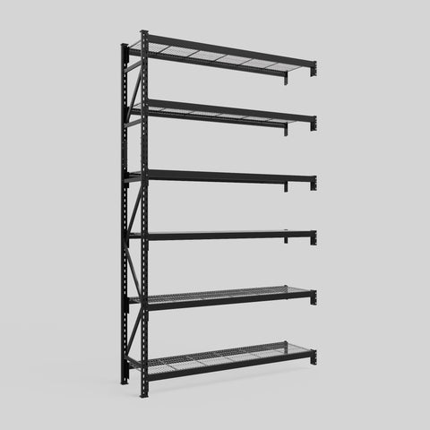 Longspan Metal Shelving - 3100mm High - Add-On Bay - Mesh Shelf