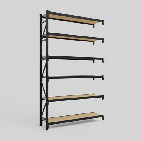 Longspan Metal Shelving - 3100mm High - Add-On Bay - Particleboard Shelf
